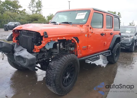 2020 Jeep Wrangler Unlimited Sport S 4X4 z USA, uszkodzony, nr VIN 1C4HJXDN1LW163708
